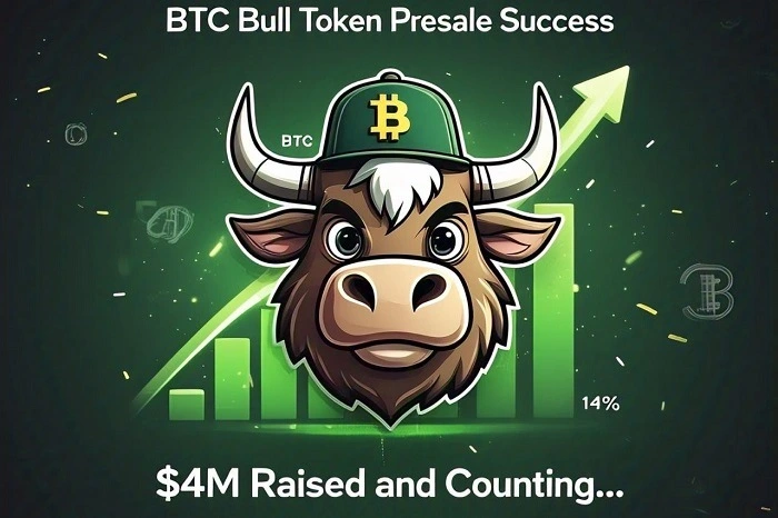 BTC Bull Token Gains $4M in Presale: New Project with Bitcoin Airdrops and Token Burns